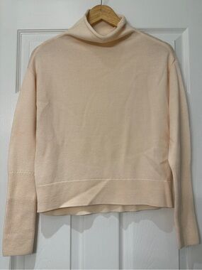 Wilfred Women's Cream Turtleneck Fine Knit Sweater